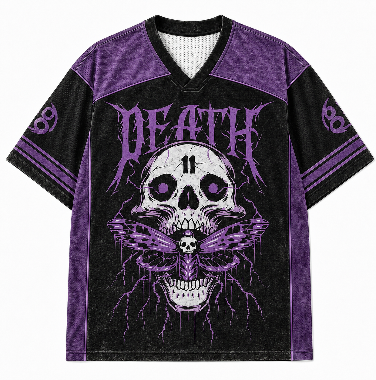 Purple Death Moth Mesh Jersey