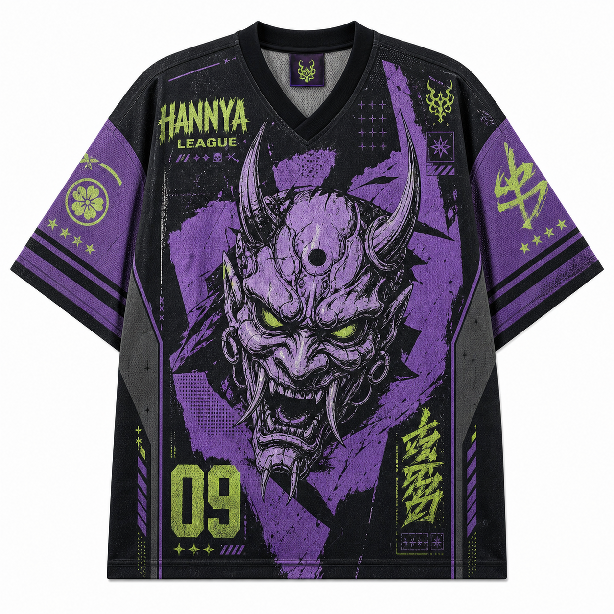 Purple Hannya Mesh Jersey