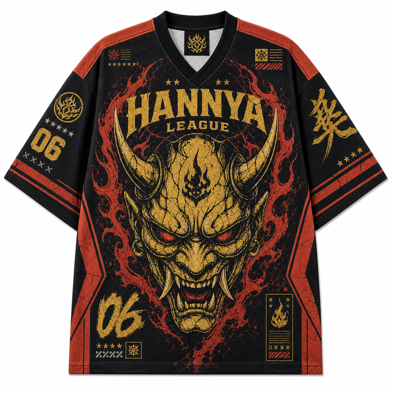 Gold Hannya Mesh Jersey