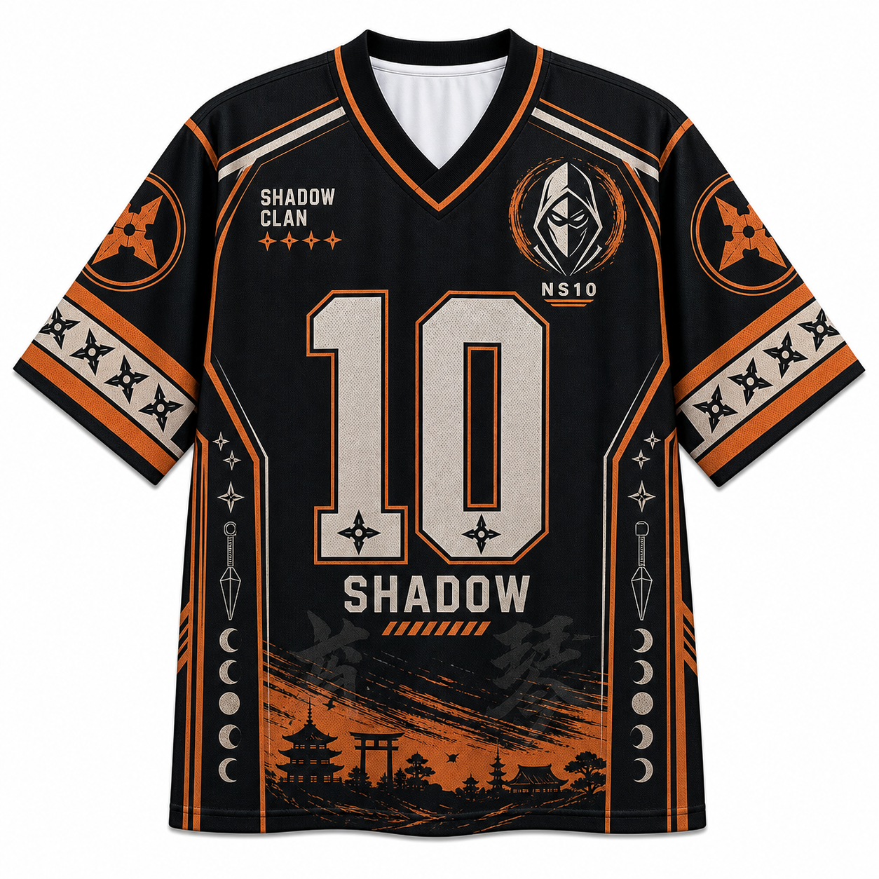 Orange Shadow Mesh Jersey