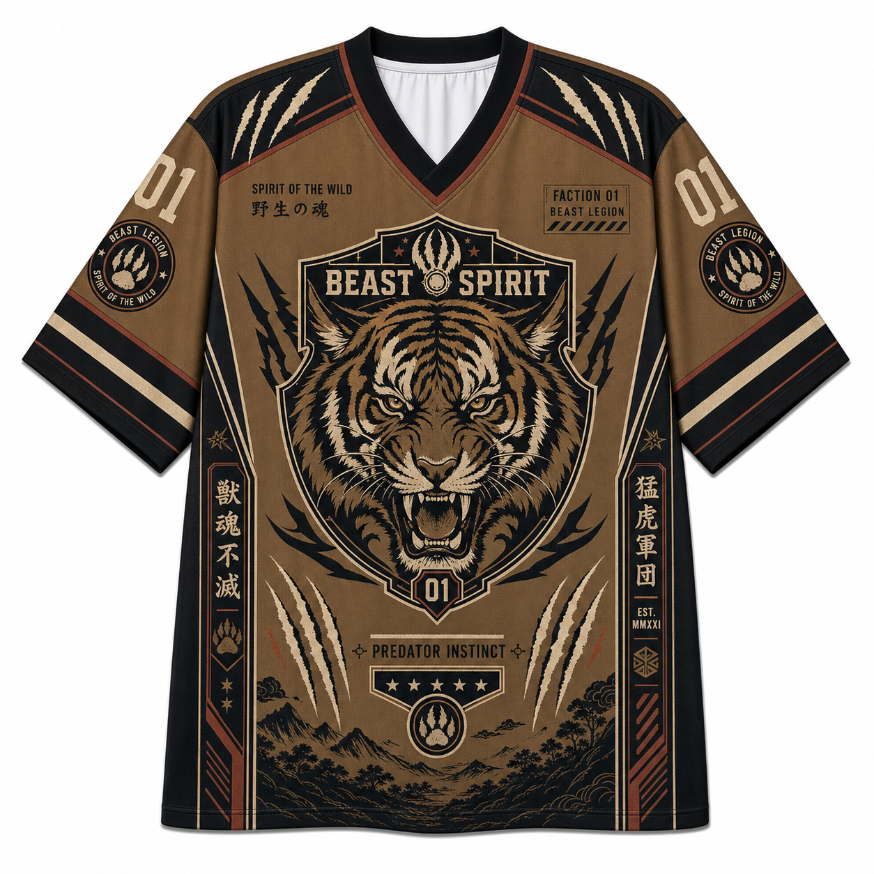 Beast Spirit Tiger Mesh Jersey