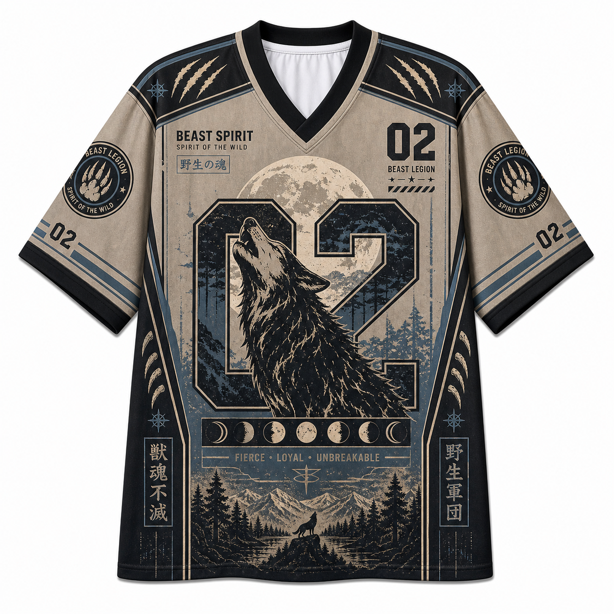 Beast Spirit Wolf Mesh Jersey