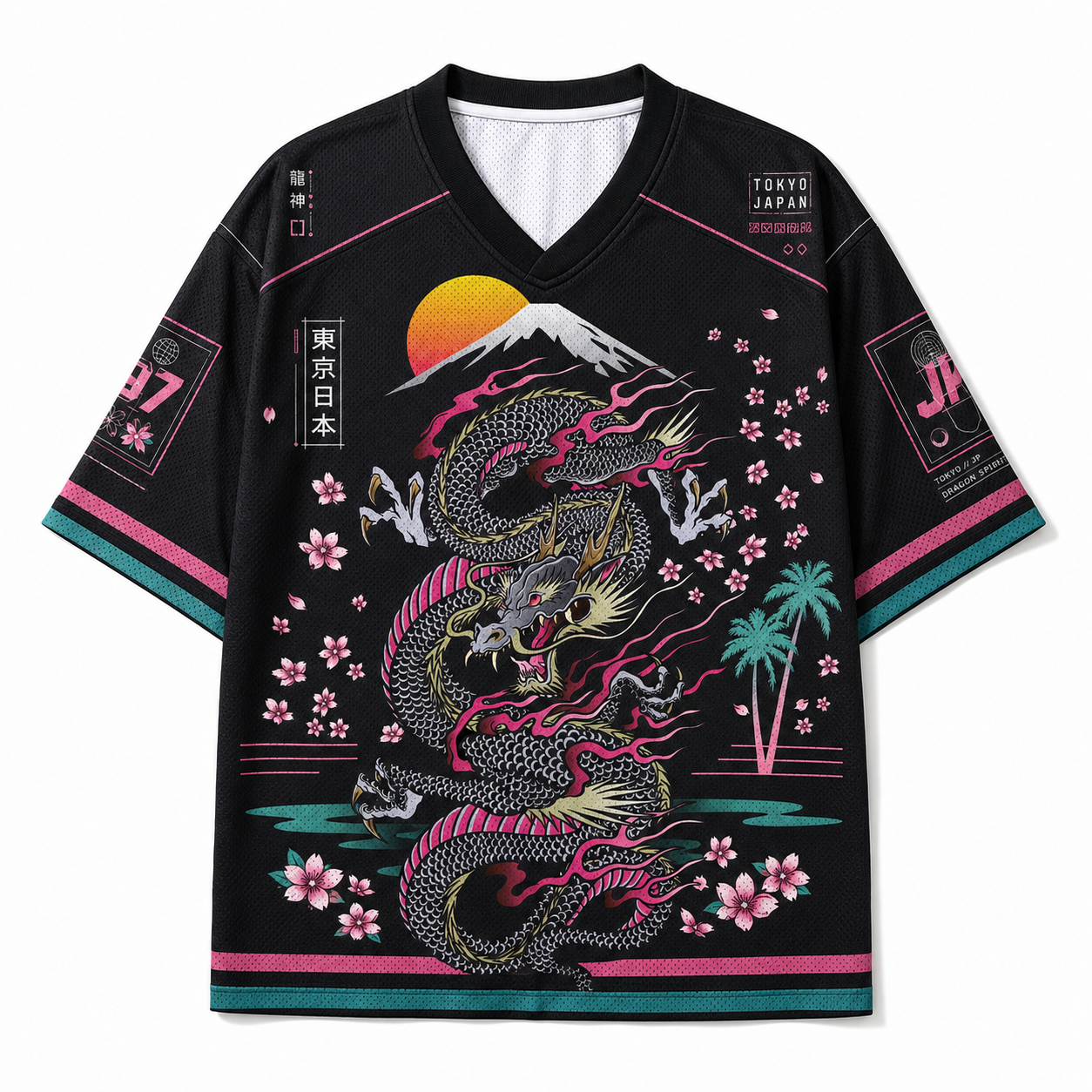 Sakura Dragon Mesh Jersey