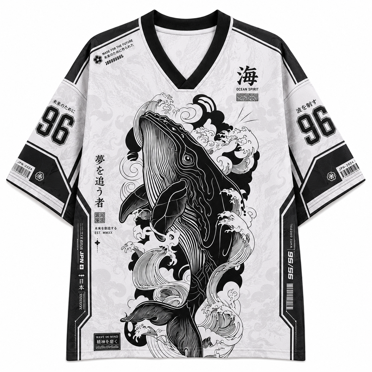 Ink Whale Mesh Jersey