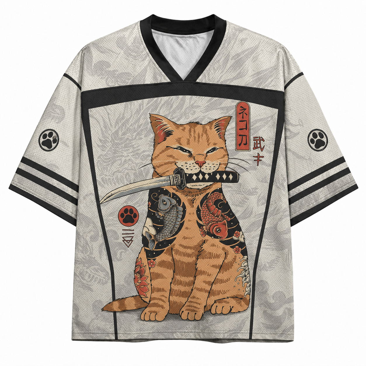 Samurai Cat Mesh Jersey