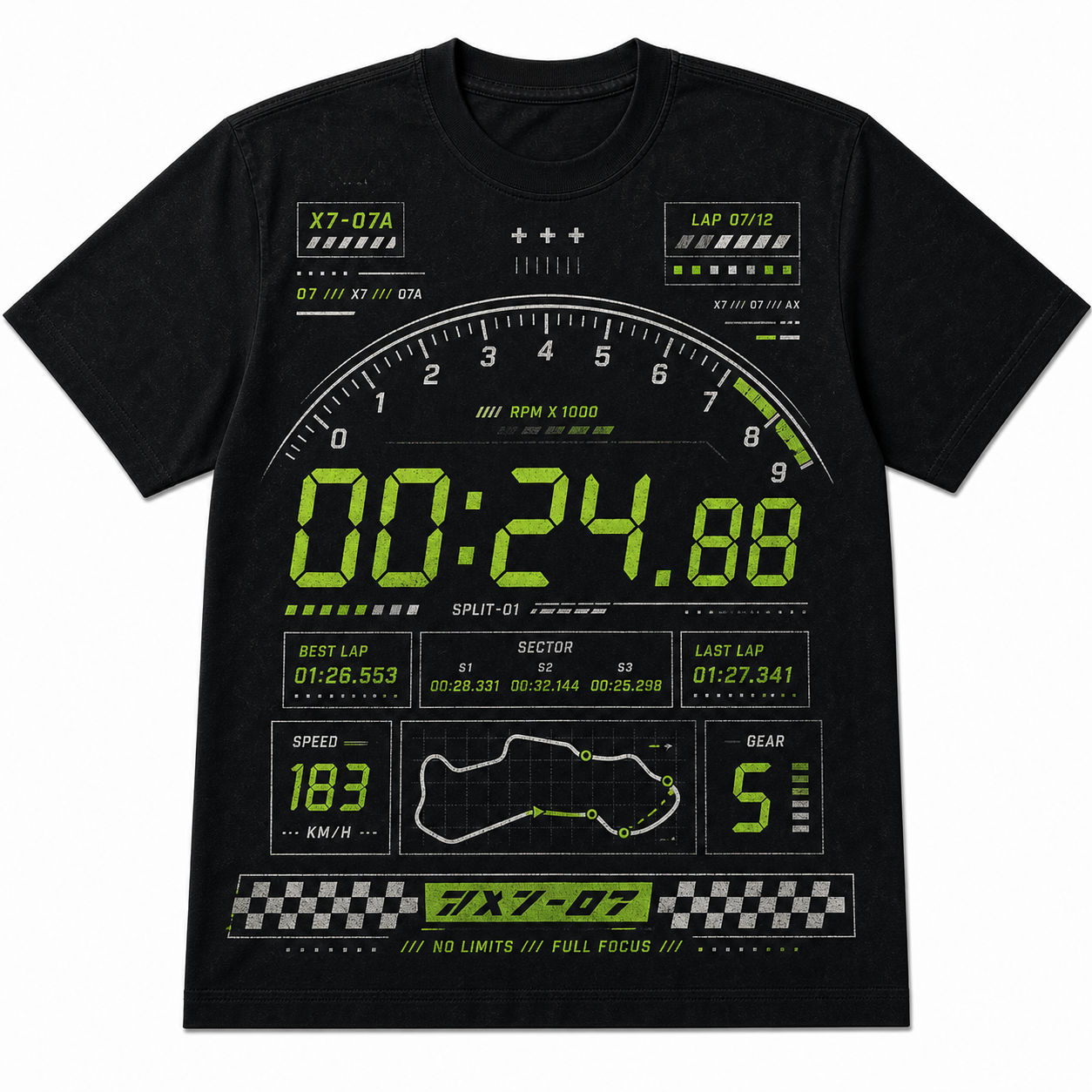Digital Lap Cotton T-Shirt