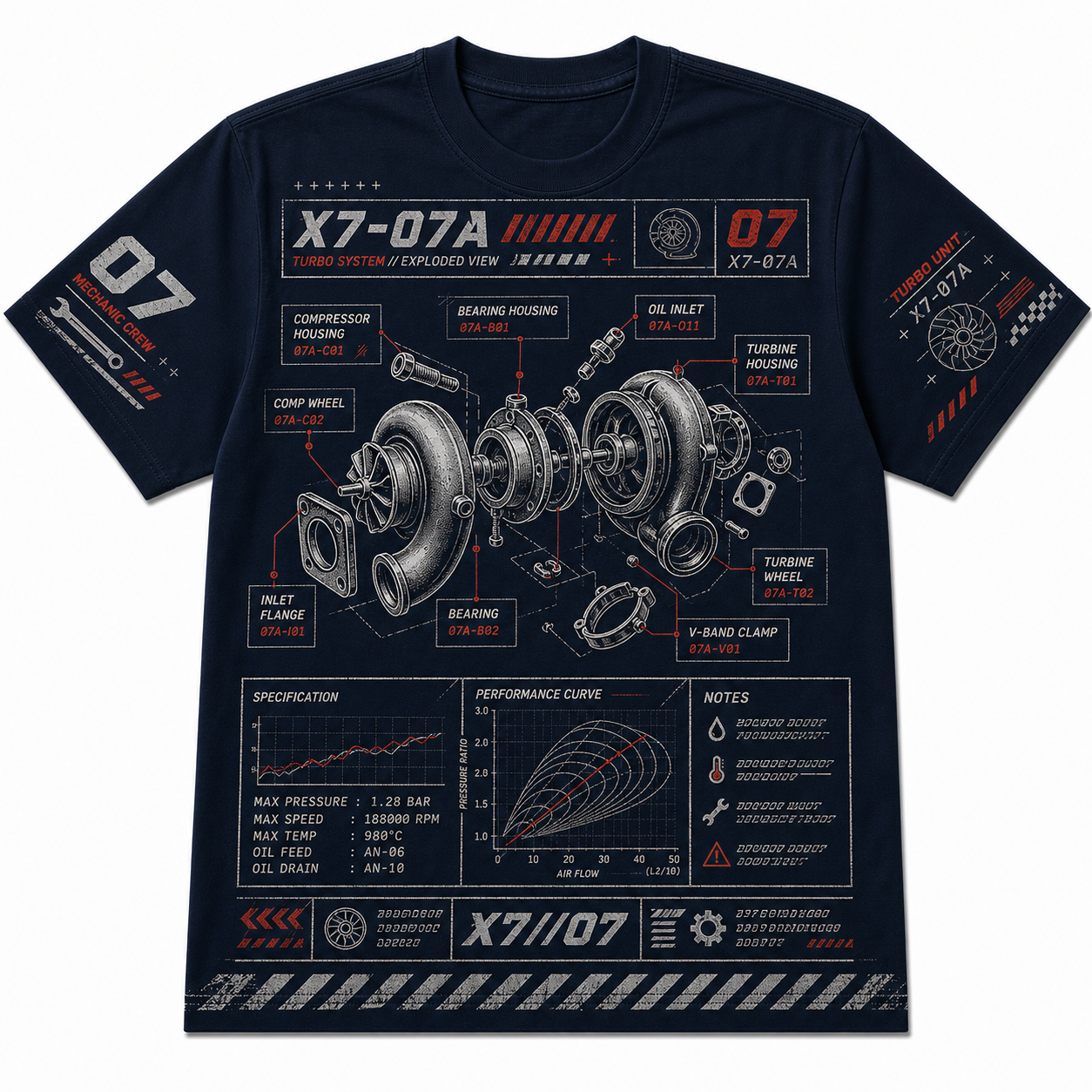 Turbo Engine Cotton T-Shirt