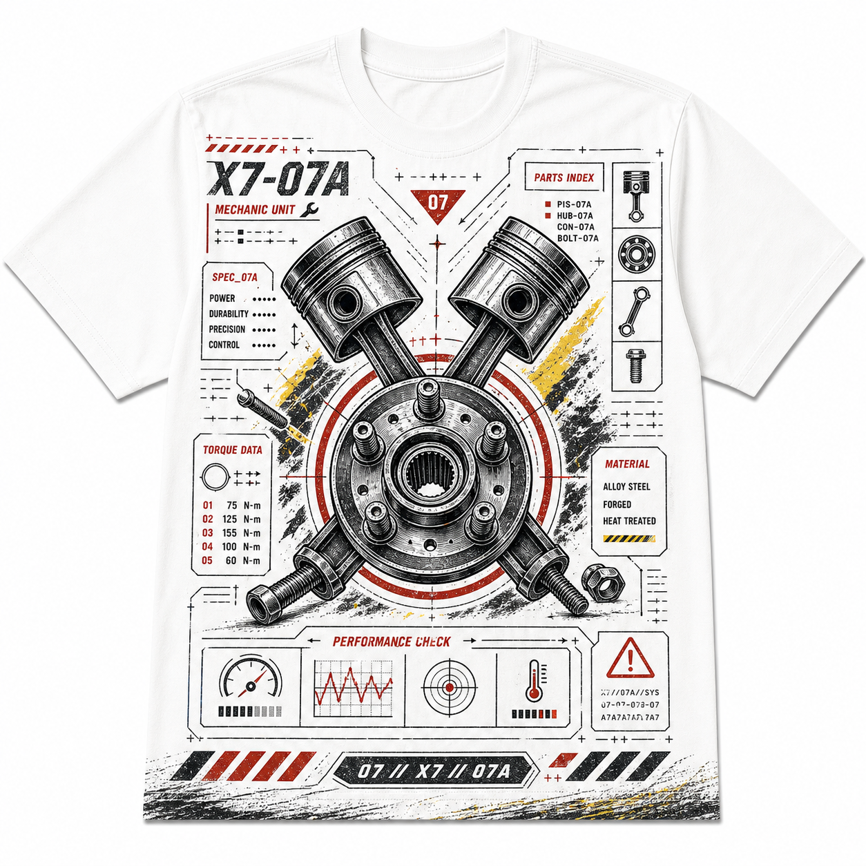 X7 Engine Cotton T-Shirt
