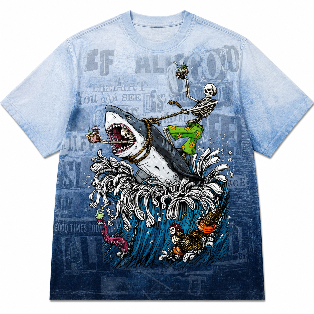 Wave Reaper Cotton T-Shirt