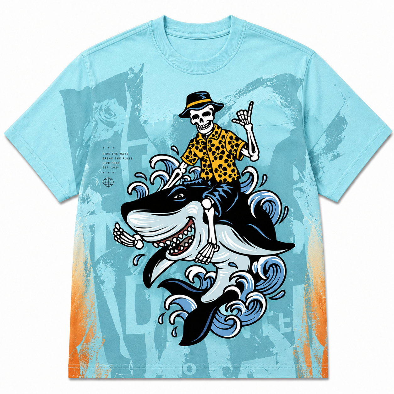 Octopus Rider Cotton T-Shirt
