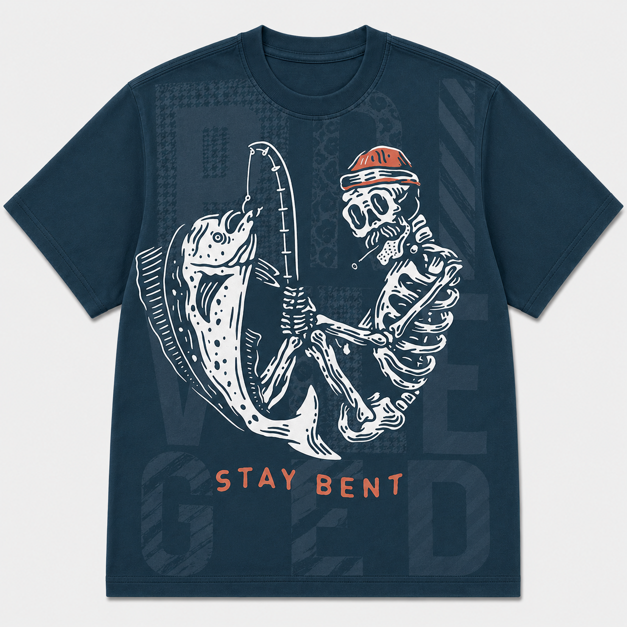 Stay Bent Skeleton Cotton T-Shirt