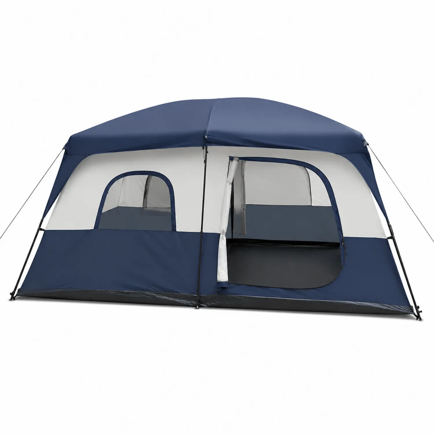 Campingzelt Polyester Blau/Weiß-veltrionax