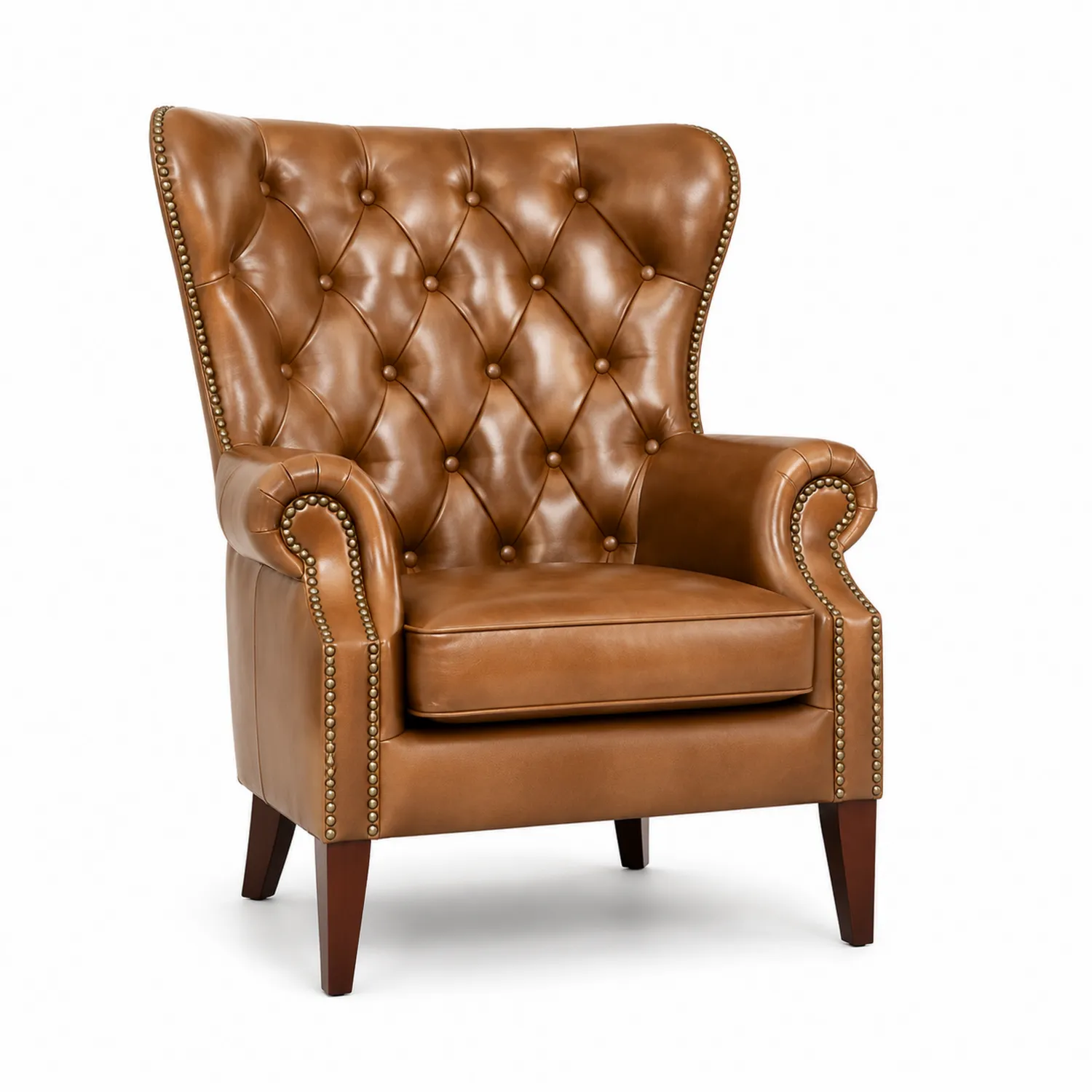 Ohrensessel Leder Braun-veltrionax