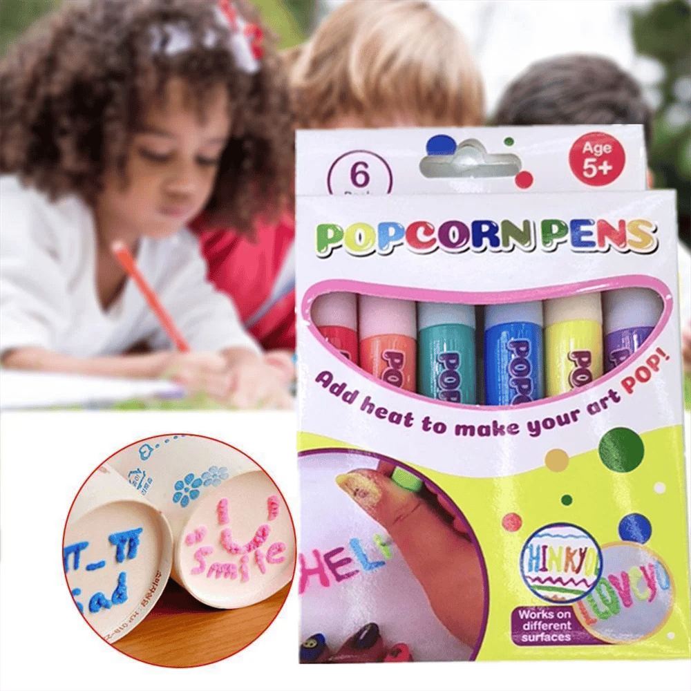 💥Surprise Price: Only £8.99!!🎁🔮Magic Pen – Draw 3D with one stroke!🎄 DIY Bubble Popcorn Drawing Pens& Buy 3 Pay 2 🔥