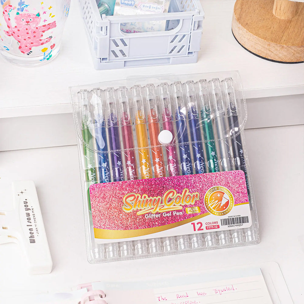 Glitter Gel Pens Metallic Drawing Set