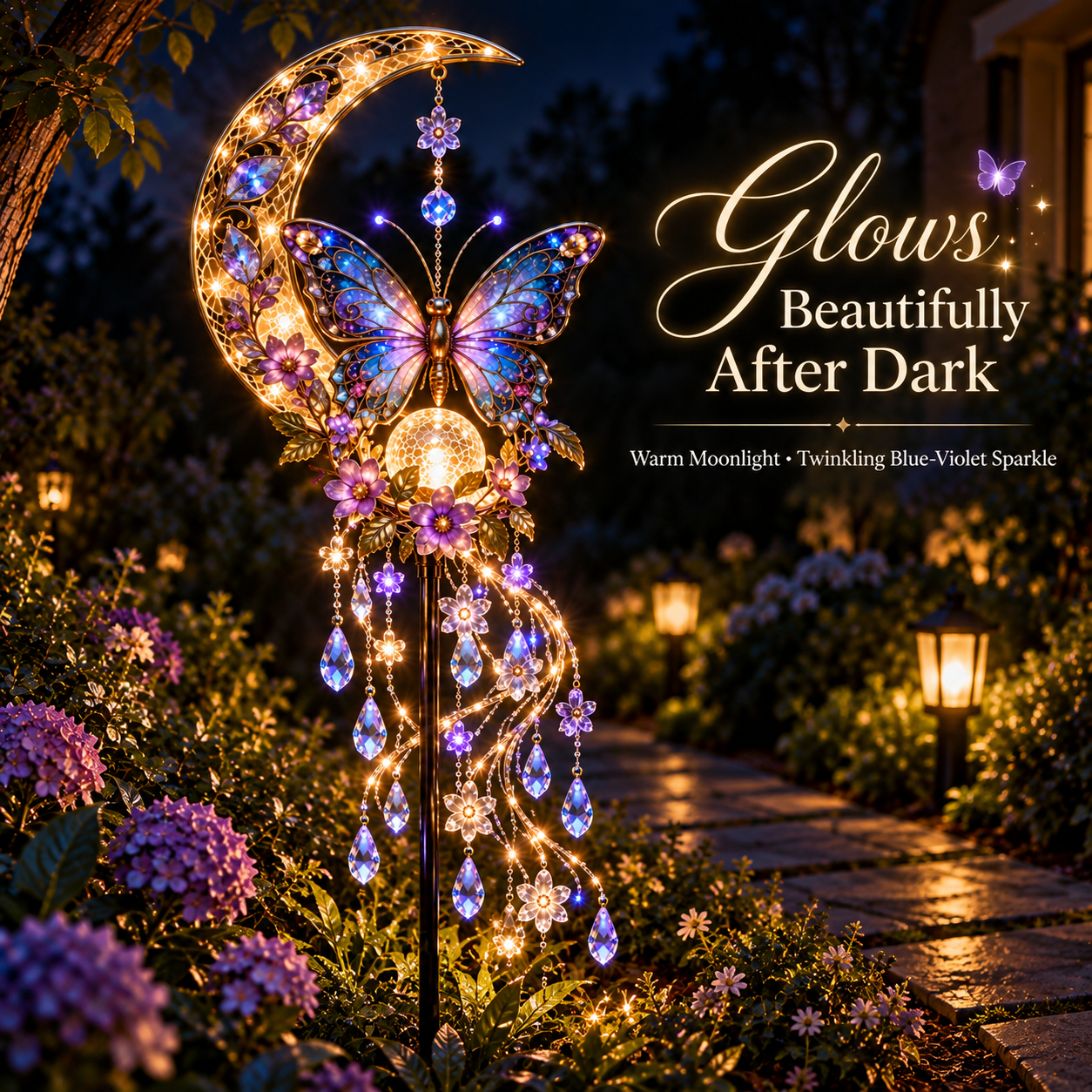 ❤Same as the video🦋Butterfly Moonlight Cascade™ A Little Moonlight Magic for Your Garden🌺