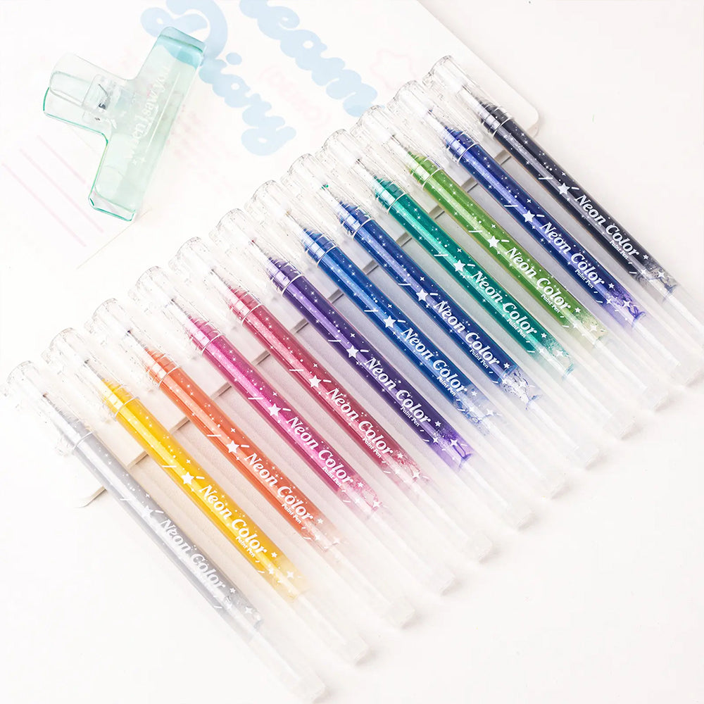 Glitter Gel Pens Metallic Drawing Set