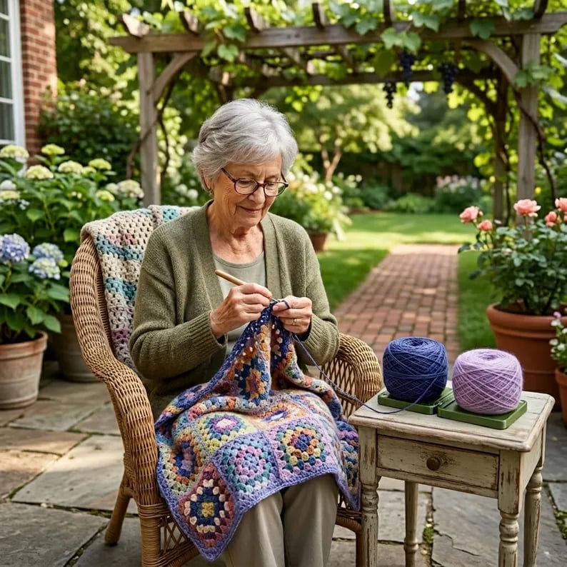 Foldable Yarn Holder Portable Travel Case for Crochet & Knitting