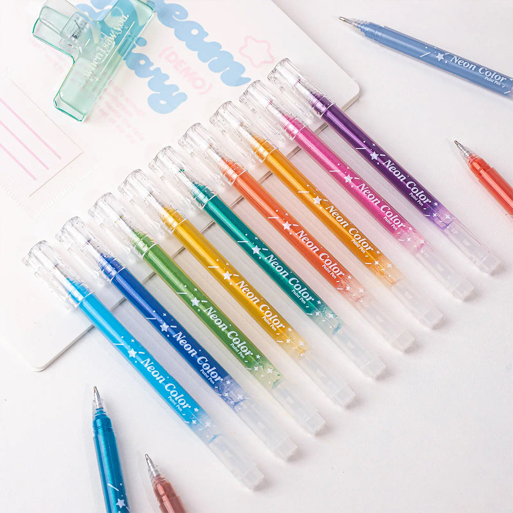 Glitter Gel Pens Metallic Drawing Set