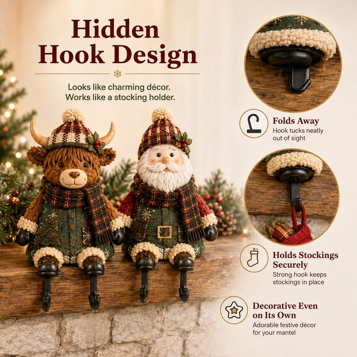 🎄Early Christmas Promotion 49% OFF🧦Christmas Character Stocking Holder Collection
