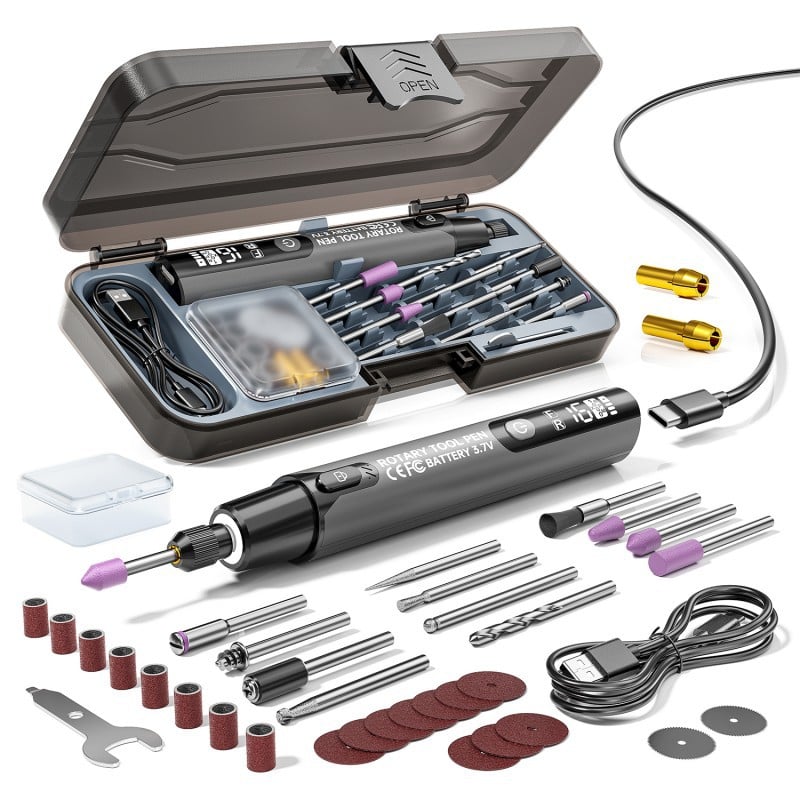 🔥39-Piece Mini Cordless Rotary Tool Kit