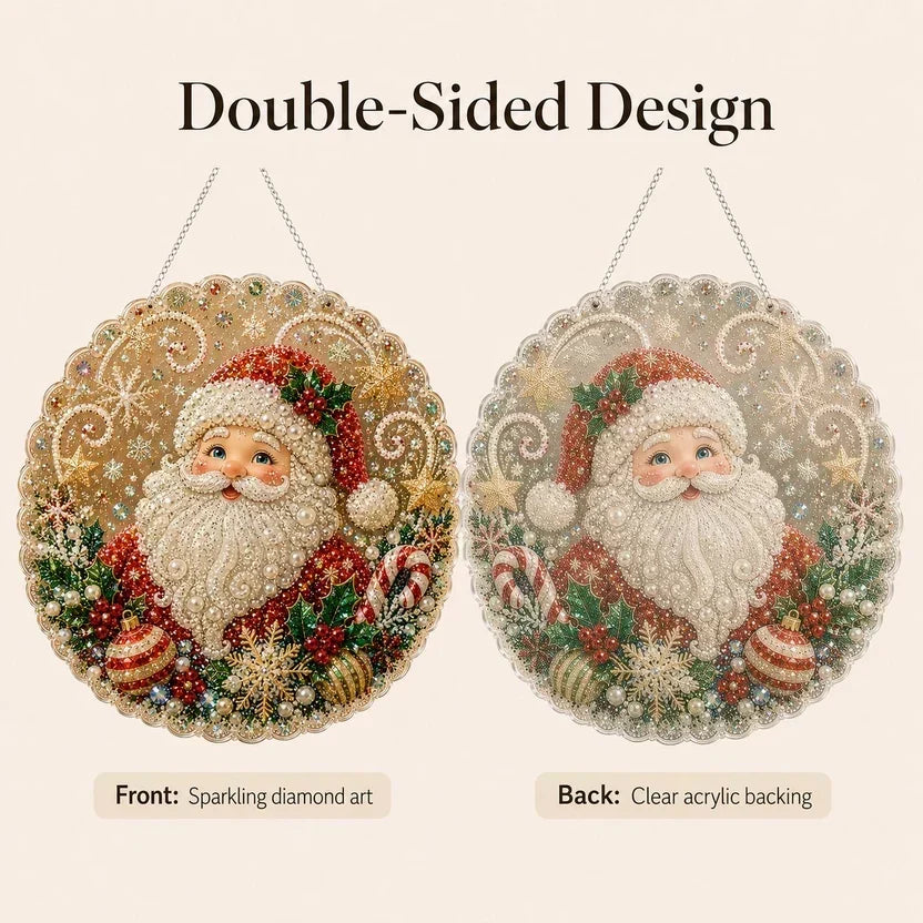 🎅Christmas Pre Sale ￡14.99!!🎄Christmas Pearl Diamond Art Hanging Ornament Kit | Resistant Non-Fading Pearl Beads DIY Handmade Holiday Hanging Decor 🎅💎