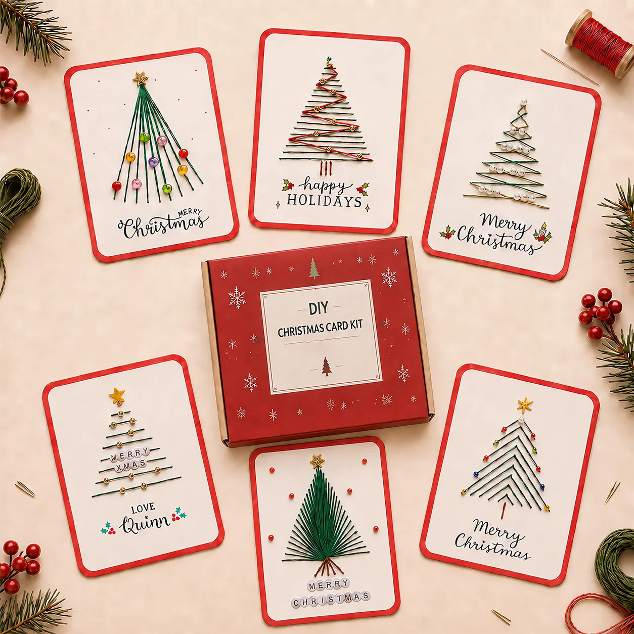🎄Early Christmas Promotion 49% OFF🎄Merry & Bright Christmas DIY Kit (6 pcs)