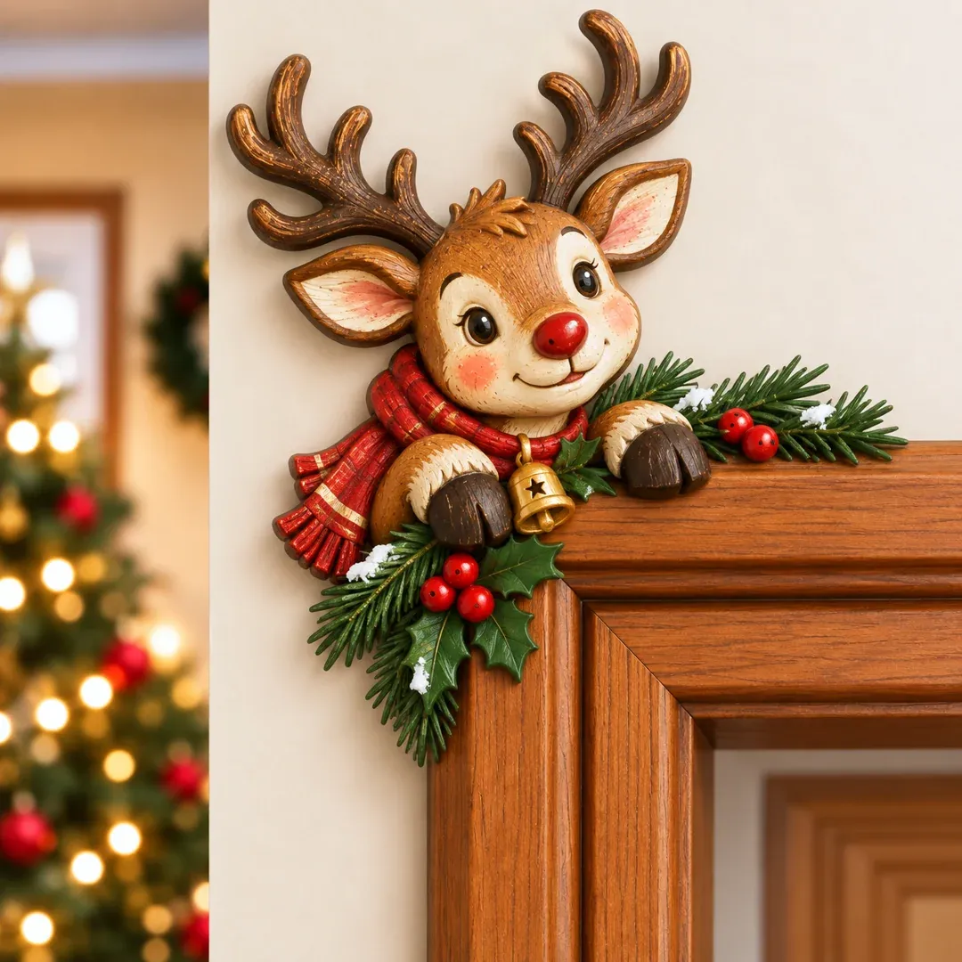 🎅Early Christmas Promotion 49% OFF🎅Christmas Peekaboo Door Frame Corner Decor