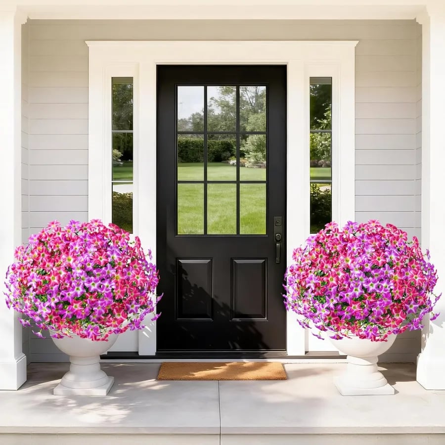 2026 Super Value Set UV Resistant Artificial Petunias Flowers
