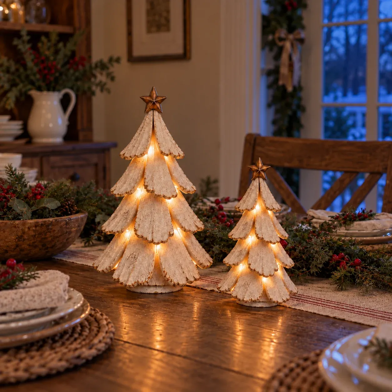 🎄Early Christmas Promotion 49% OFF🌙Vintage Lighted Christmas Tree Figurine
