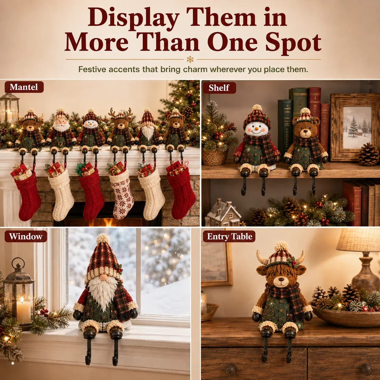 🎄Early Christmas Promotion 49% OFF🧦Christmas Character Stocking Holder Collection