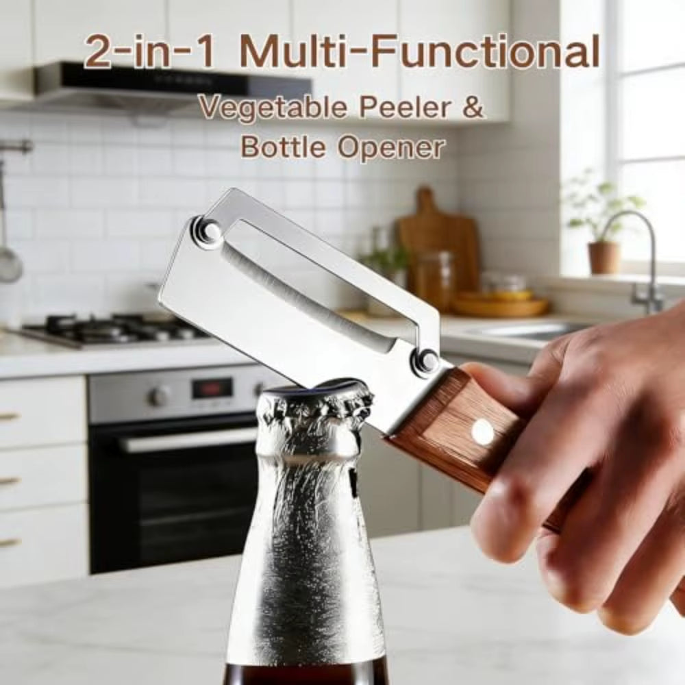 The Safe-Grip Stainless Steel Peeler: Peel Faster, Waste Less