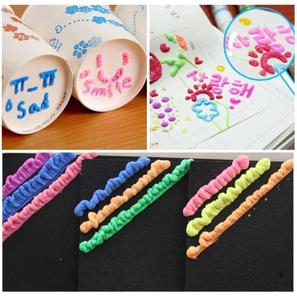 💥Surprise Price: Only £8.99!!🎁🔮Magic Pen – Draw 3D with one stroke!🎄 DIY Bubble Popcorn Drawing Pens& Buy 3 Pay 2 🔥