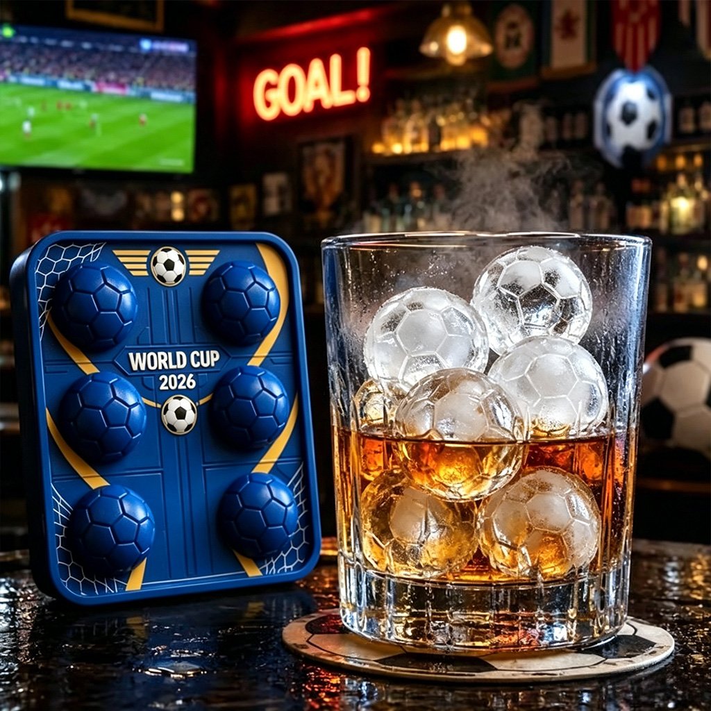 🔥Last Day 49% OFF - ⚽🍻Soccer Ice Ball Mold Set❄️