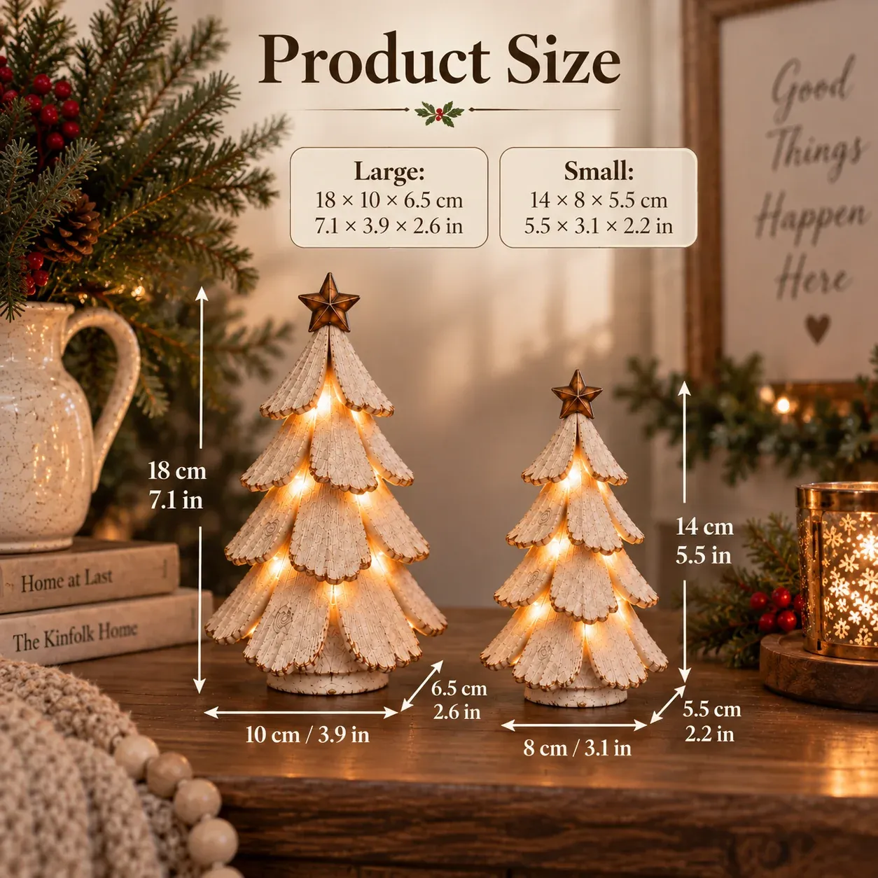 🎄Early Christmas Promotion 49% OFF🌙Vintage Lighted Christmas Tree Figurine