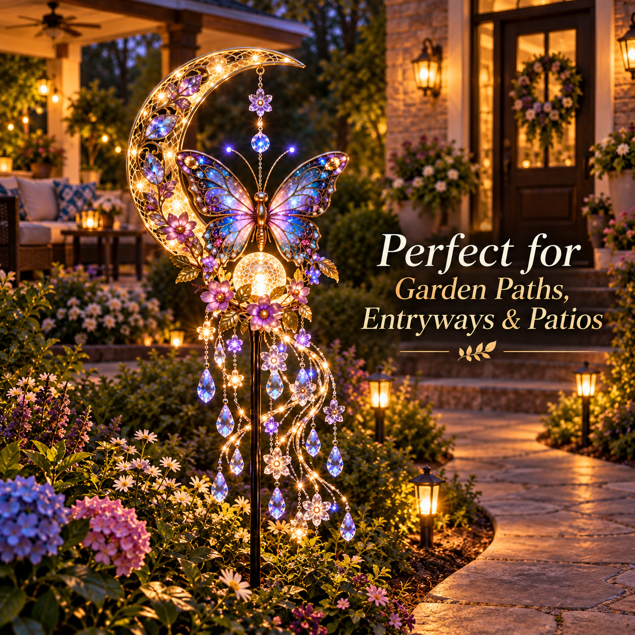 ❤Same as the video🦋Butterfly Moonlight Cascade™ A Little Moonlight Magic for Your Garden🌺