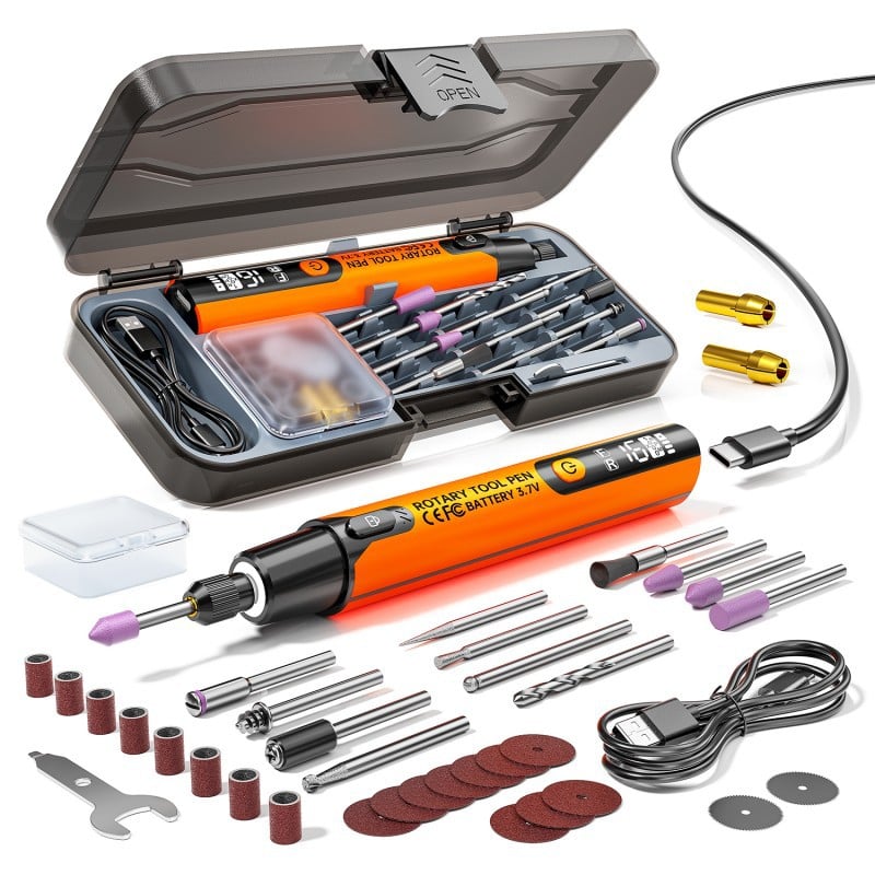 🔥39-Piece Mini Cordless Rotary Tool Kit