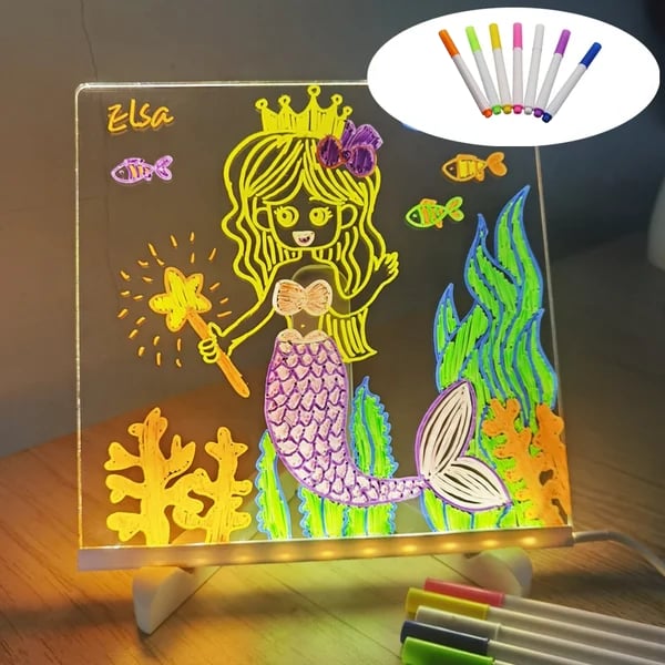 ✨FLASH SALE -€17.99!!⏳🎨Luminous Led Drawing Board For Children