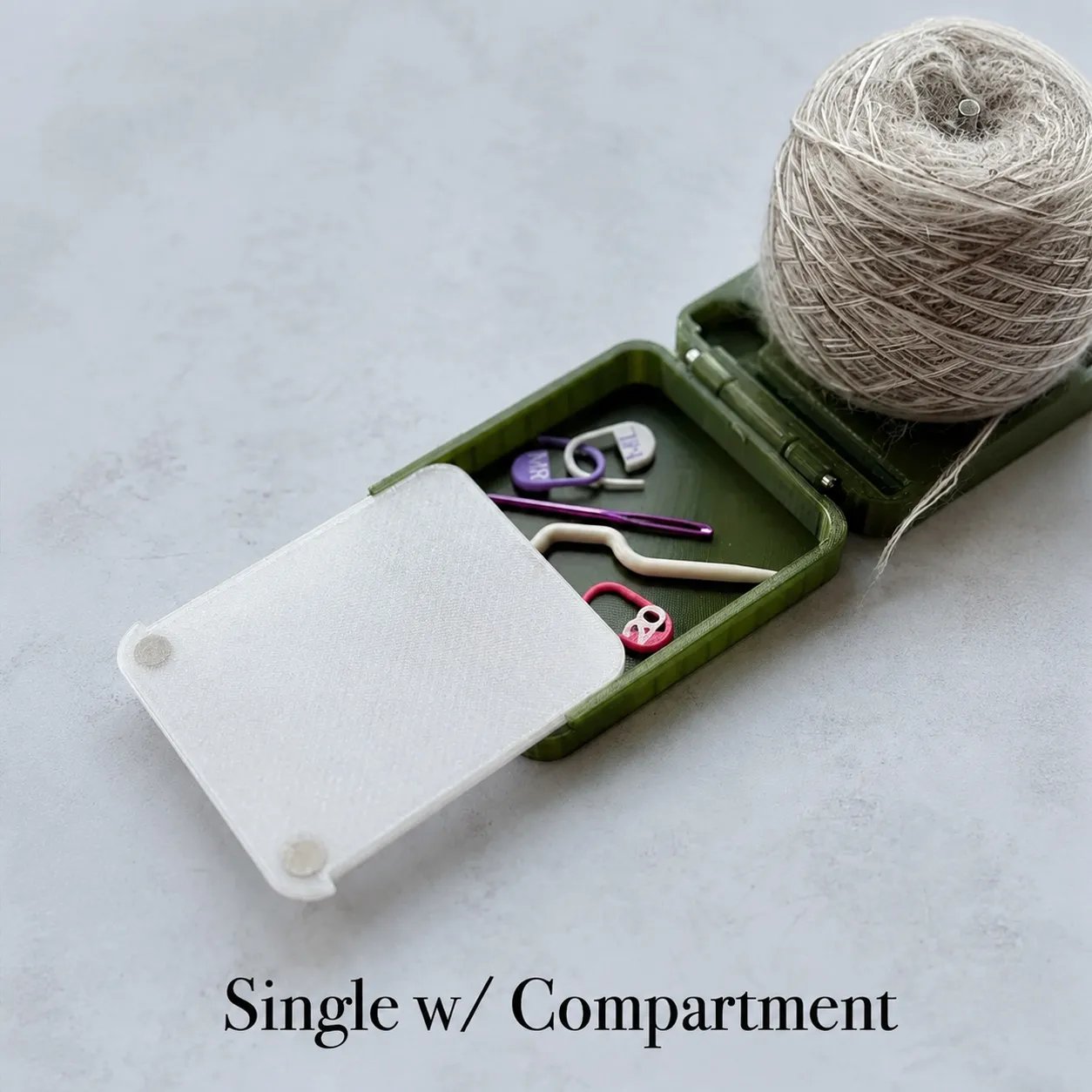 Foldable Yarn Holder Portable Travel Case for Crochet & Knitting