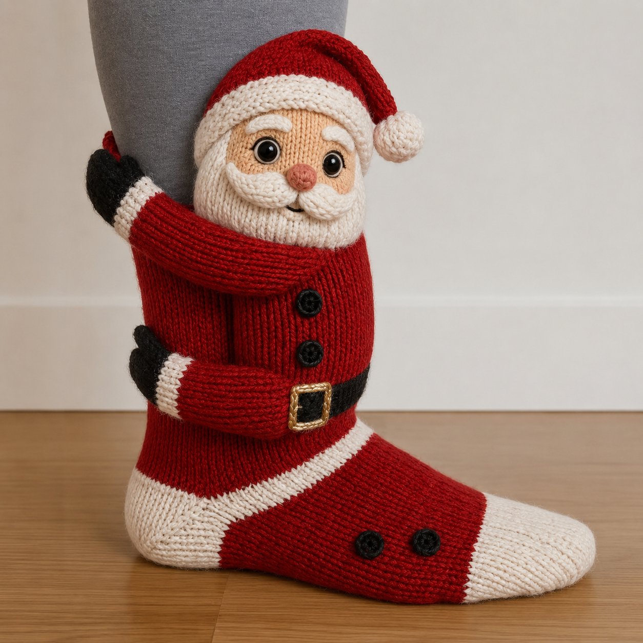 🎄Early Christmas Promtion 49% OFF🎄3D Hugging Christmas Socks – Cute Knit Holiday Socks, 5 Festive Designs