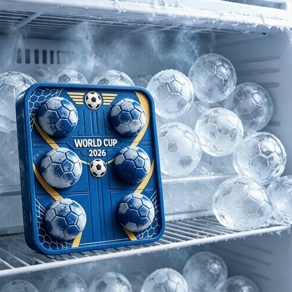 🔥Last Day 49% OFF - ⚽🍻Soccer Ice Ball Mold Set❄️
