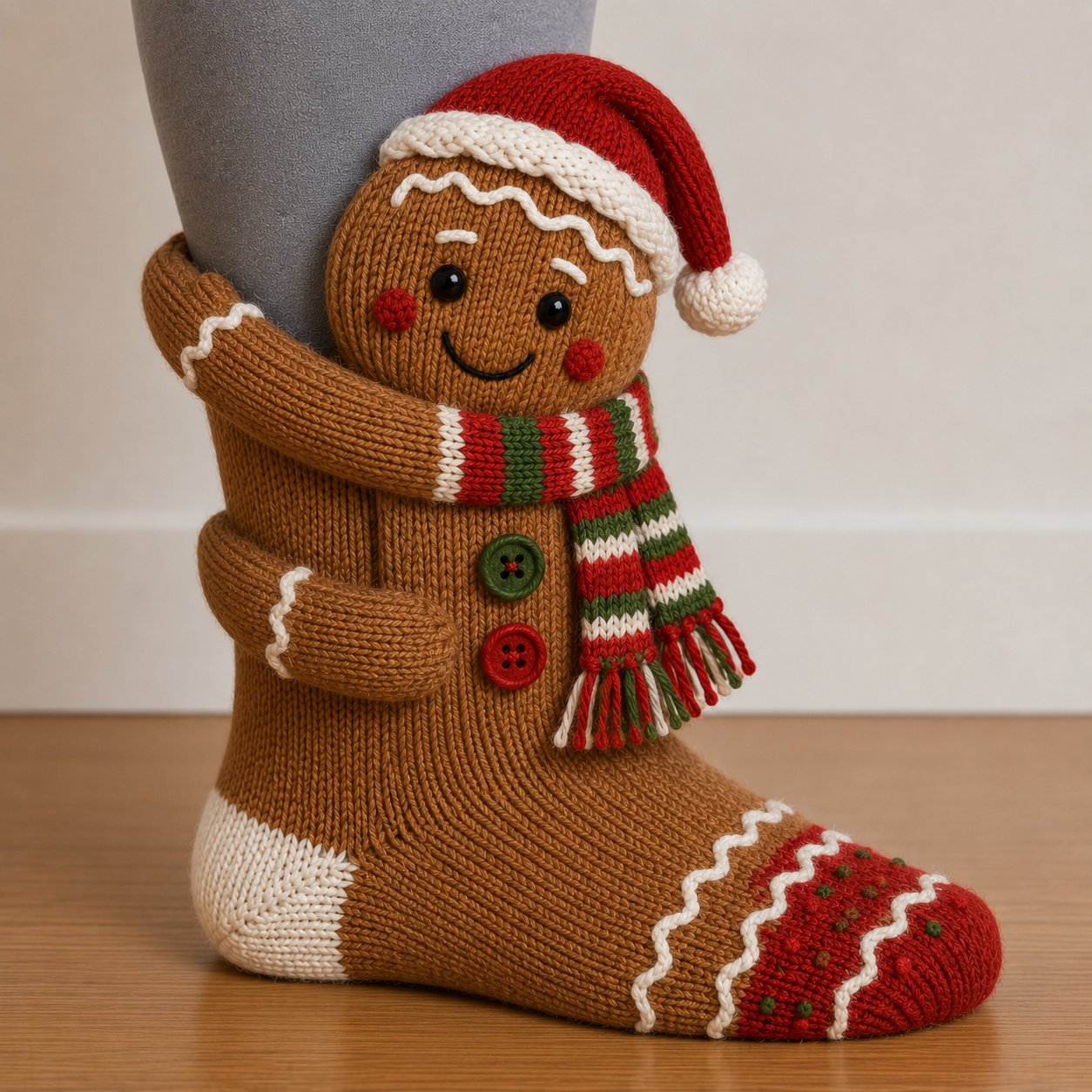 🎄Early Christmas Promtion 49% OFF🎄3D Hugging Christmas Socks – Cute Knit Holiday Socks, 5 Festive Designs