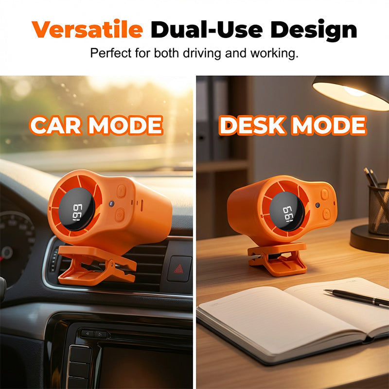 🏆 Last Day Special Price 19.99 ! ⏰Hands-Free Personal Cooling Fan with LED Display