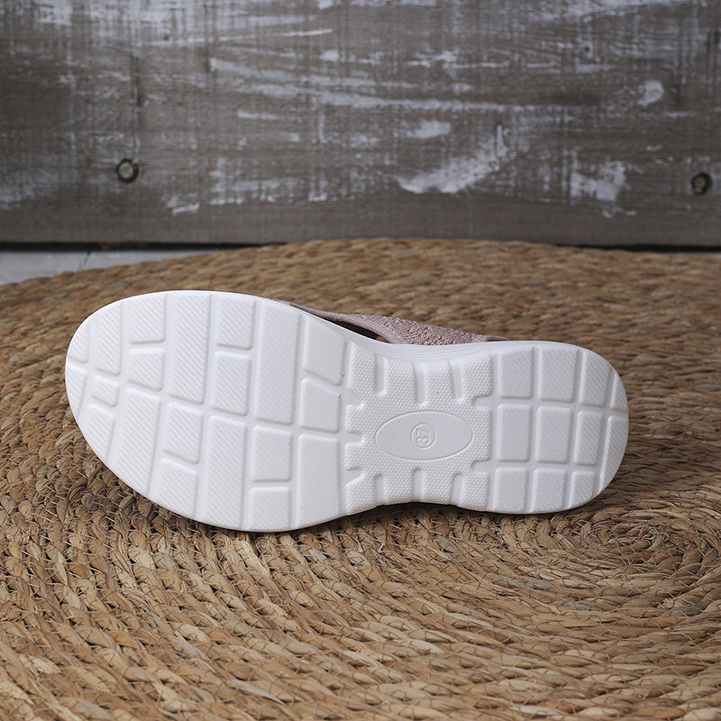 ⏳Time-Limited Special Price: ￡23.99!!🎁Women’s Knit Platform Sandals – Lightweight, Breathable & Arch-Supported 🏝️☁️  Cushioned Memory Foam Footbed • Non-Slip Sole • All-Day Comfort for Summer Walks, Holidays & City Days 🎁🇬🇧