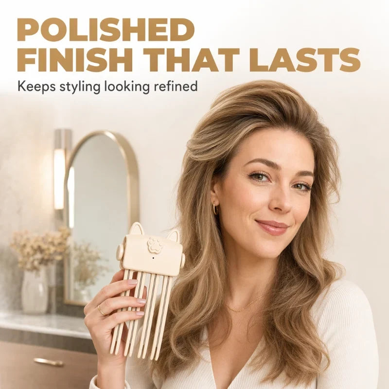 ⏳LAST DAY SALE ONLY ￡19.99!!🎉48K+ Sold 💇 Wireless Heated Volumizing Root Lift Clip, Portable Travel Hair Styling Tool for Flat Fine Hair