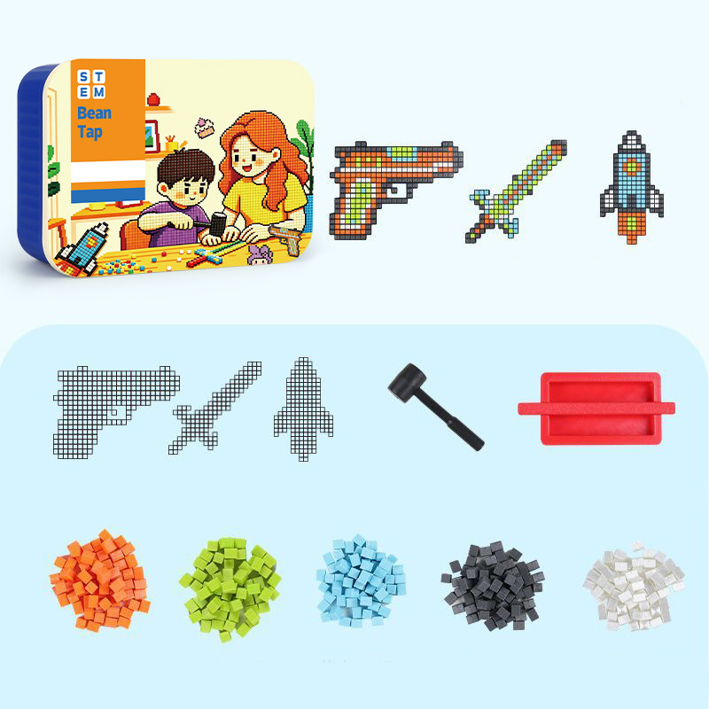 ⏳LAST DAY SALE ONLY￡39.99!🔥✨No-Iron DIY Pixel Beads Craft Kit