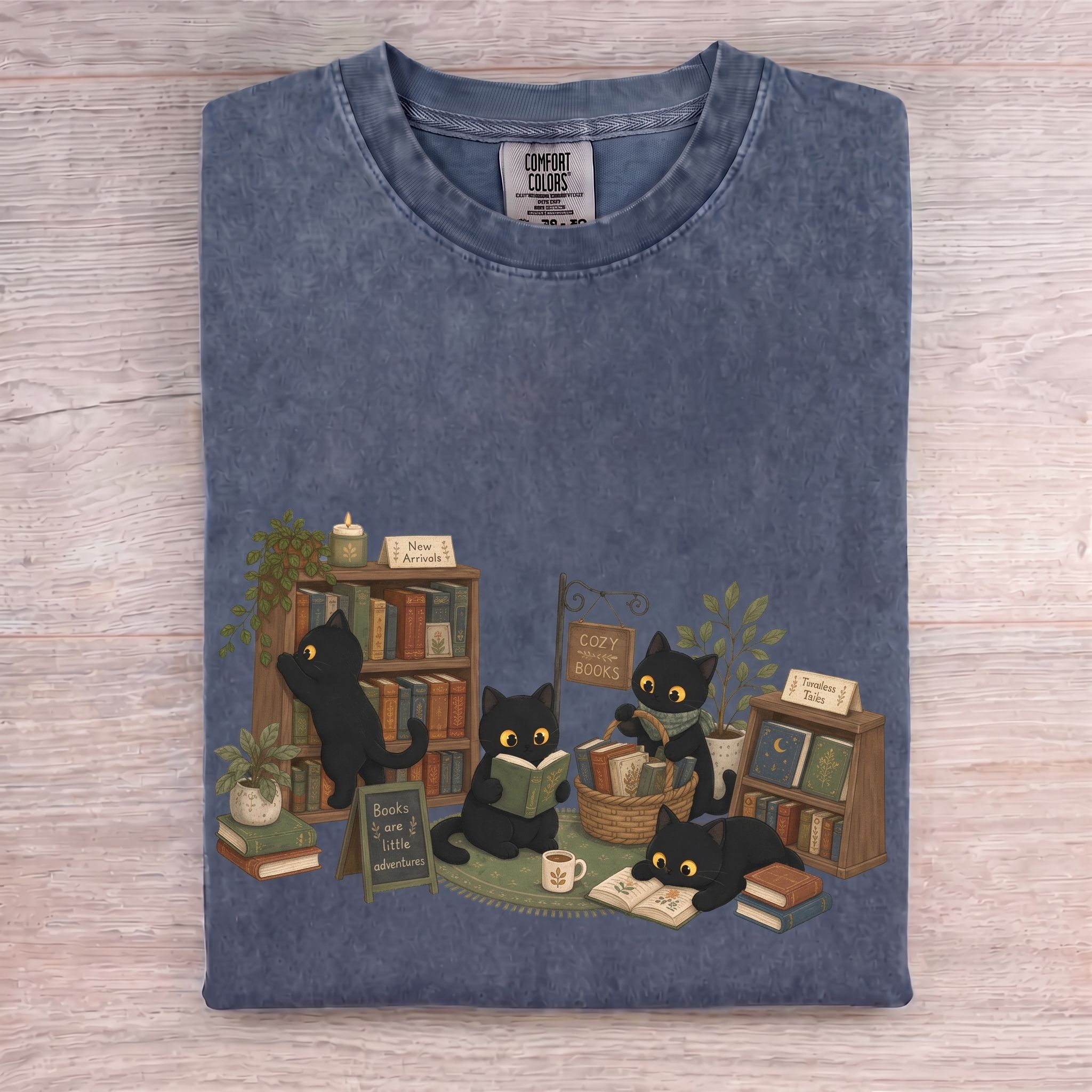 Bookstore Cats T-shirt