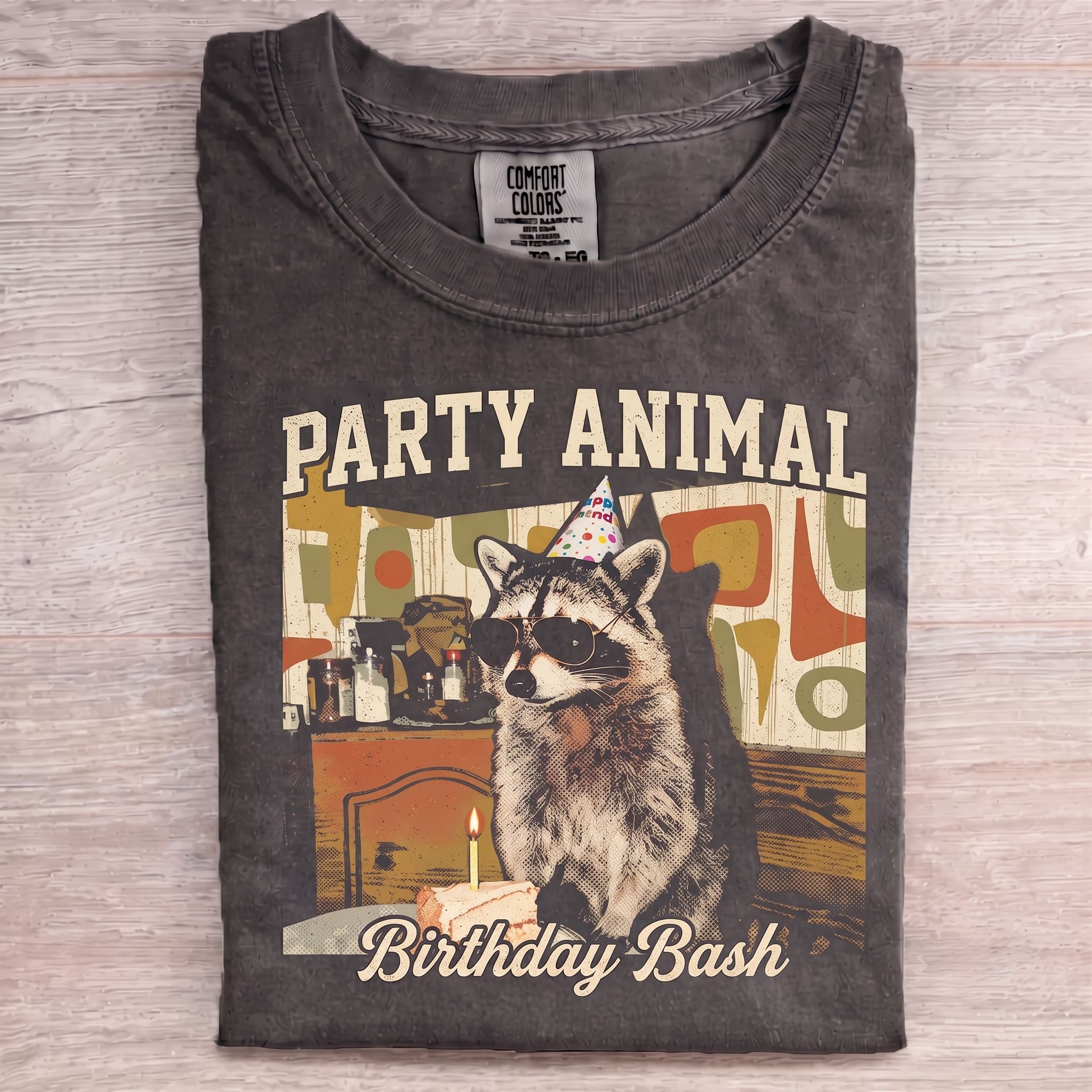 Funny Raccoon Birthday T-shirt