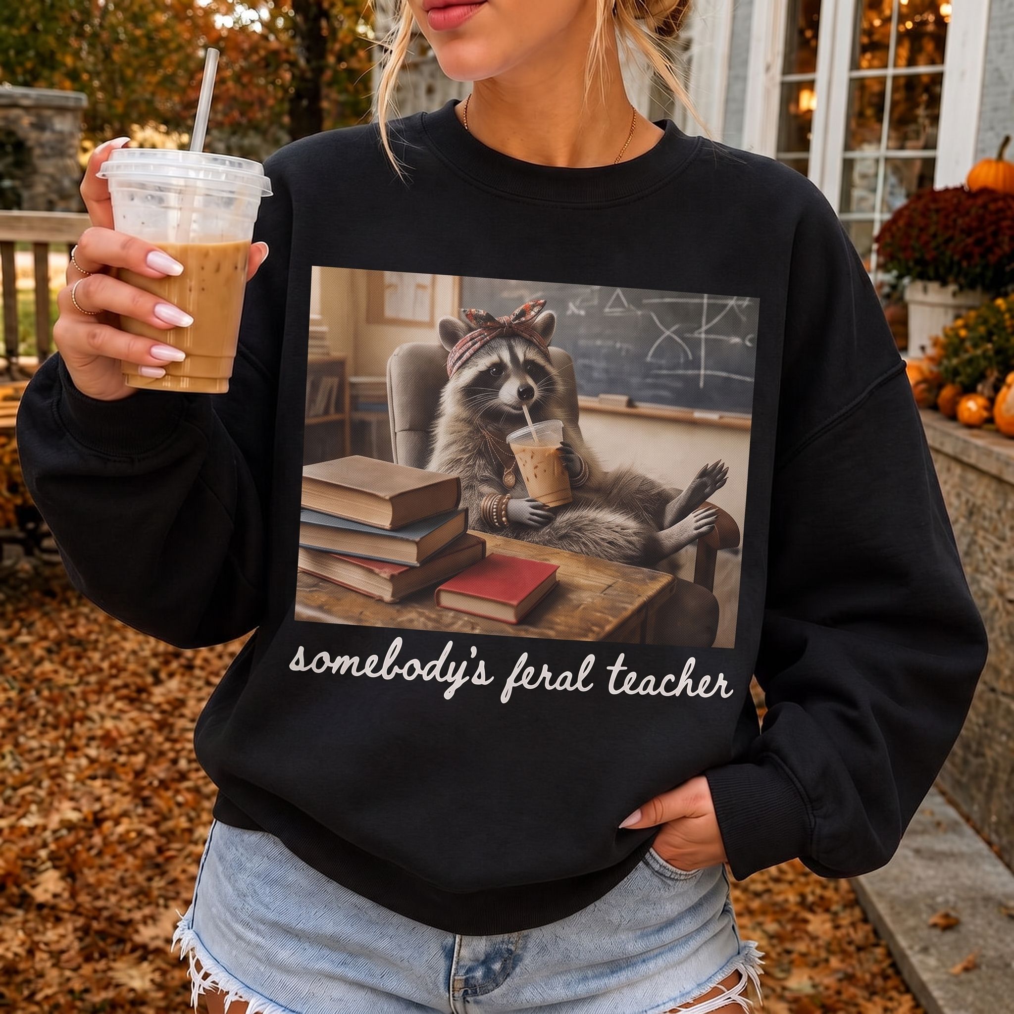 Somebody's Feral Teacher Sweatshirt