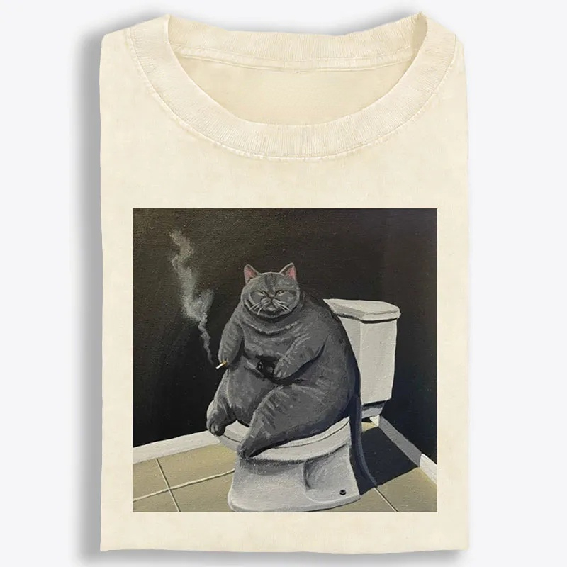 Smokin’ Solitude Retro Washed T-Shirt | 100% Cotton | Streetwear Essential
